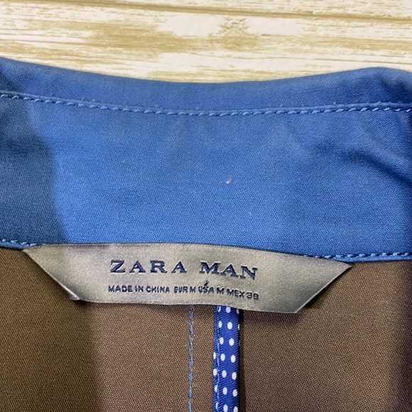 Zara Jackets & Coats Zara Man Mens S Small Blue Double Breast